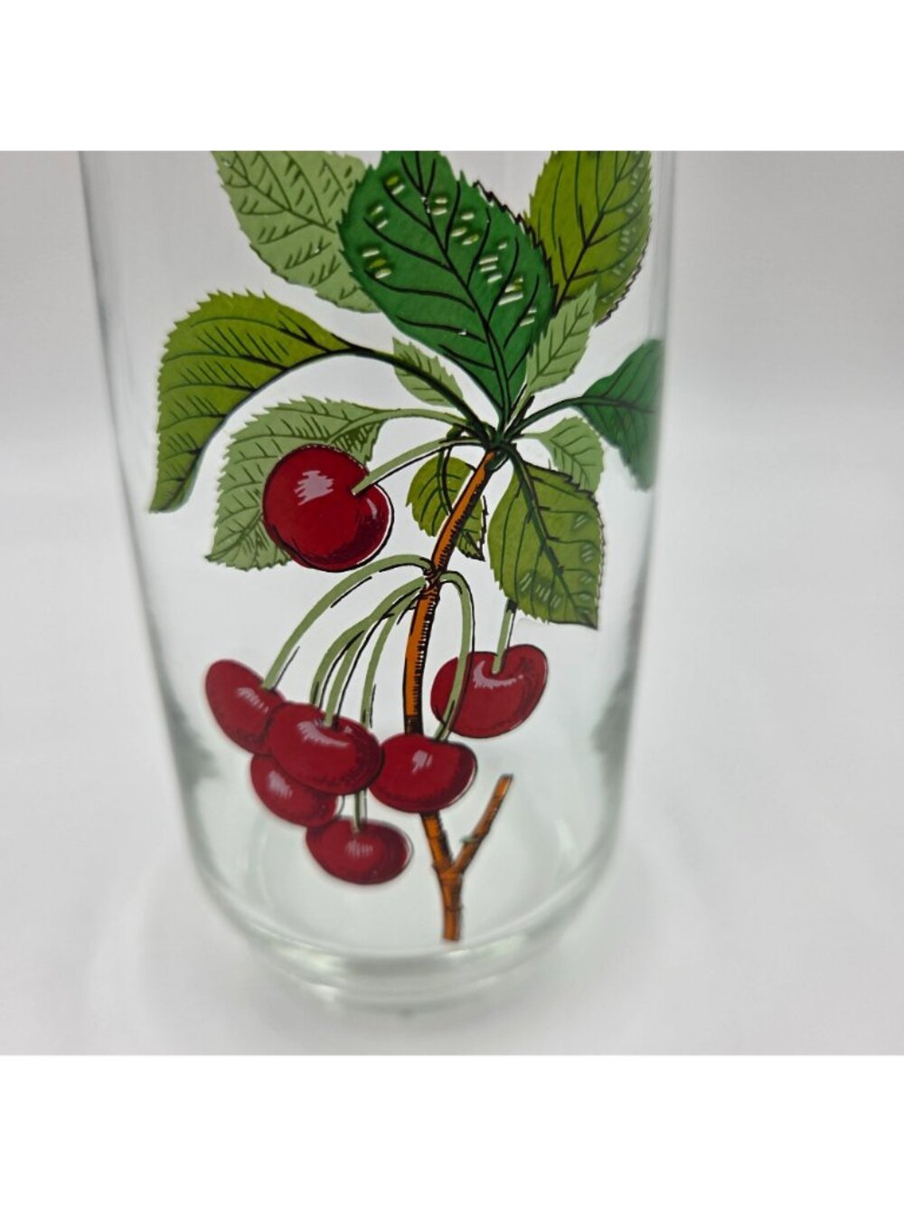 West Virginia Glass 4 Piece Set Fruit Pitcher and 3 Glass Set Gold Trim - Picture 9 of 11